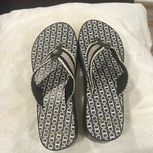 Tory Burch Gemini wedges flip flop